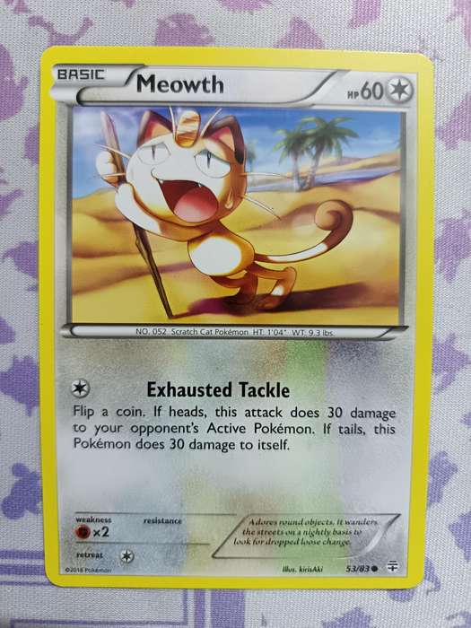 Pokemon Trading Card Game - Meowth - 53/83 - Common Generations - 2016