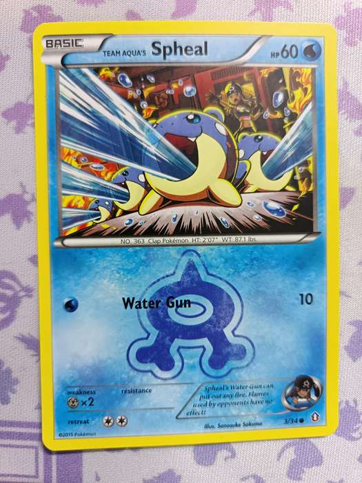 Pokemon Trading Card Game - Team Aqua's Spheal - Double Crisis - 3/34 / Common - 2015