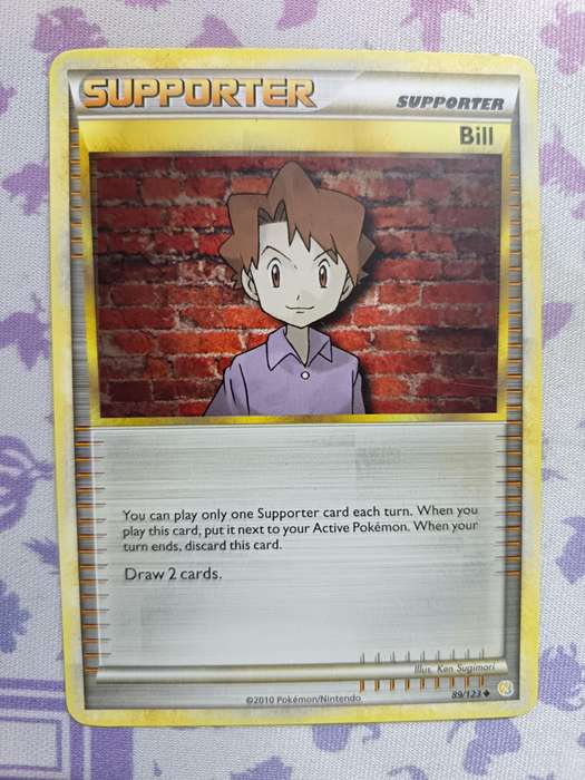 Pokemon Trading Card Game - Bill - 89/123 - Uncommon Heart Gold Soul Silver (Base Set) - 2010