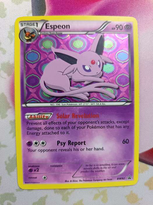 Pokemon Trading Card Game - Espeon #BW92 Pokemon Promo - Holo - 2013