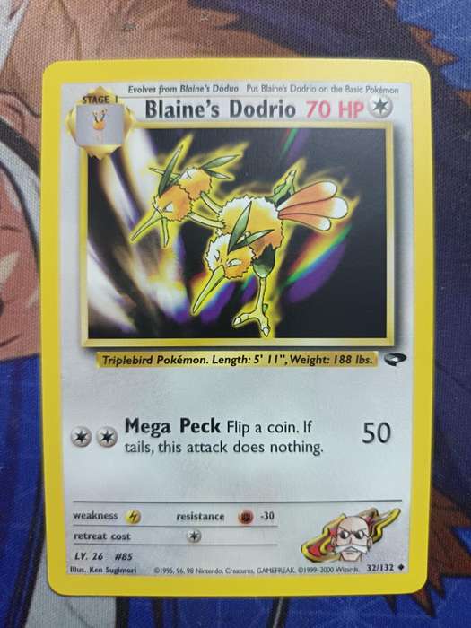 Pokemon Trading Card Game - Blaine's Dodrio #32 Pokemon Gym Challenge - Vintage