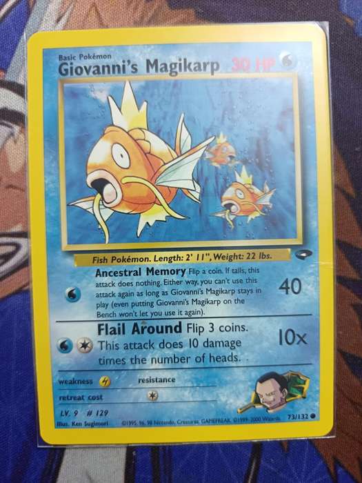 Pokemon Trading Card Game - Giovanni's Magikarp #73 Pokemon Gym Challenge - Vintage