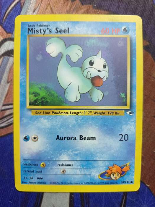 Pokemon Trading Card Game - Misty's Seel #88 Pokemon Gym Heroes - Vintage
