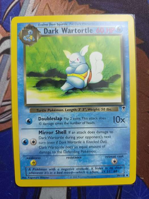 Pokemon Trading Card Game - Dark Wartortle #39 Pokemon Legendary Collection - Vintage
