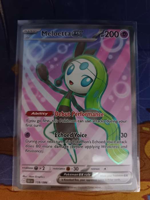 Pokemon Trading Card Game - Meloetta ex - 159/086 - SV: Black Bolt