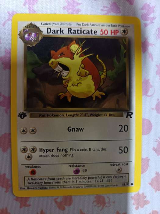 Pokemon Trading Card Game - Dark Raticate [1st Edition] #51 Pokemon Team Rocket