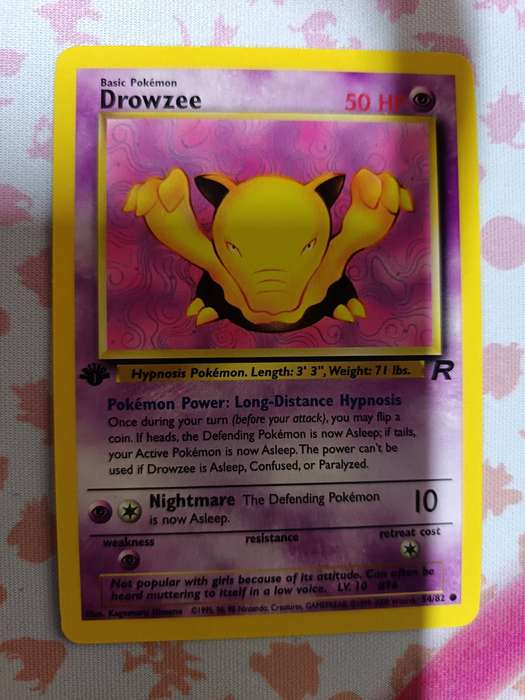 Pokemon Trading Card Game - Drowzee [1st Edition] #54 Pokemon Team Rocket