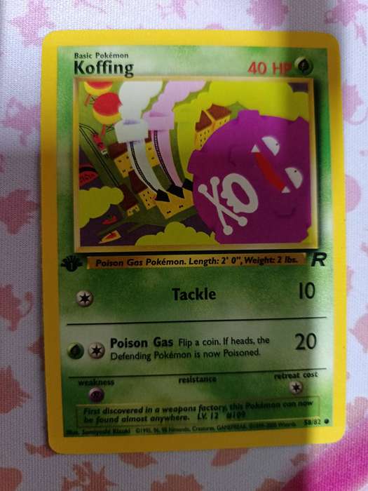 Pokemon Trading Card Game - Koffing [1st Edition] #58 Pokemon Team Rocket
