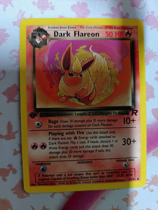 Pokemon Trading Card Game - Dark Flareon [1st Edition] #35 Pokemon Team Rocket