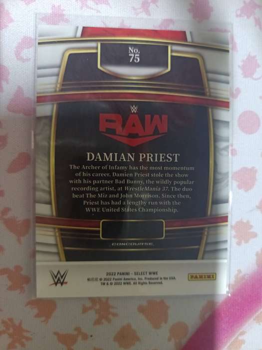 WWE Trading Cards - 2022 Panini Select WWE - Concourse Damian Priest #75
