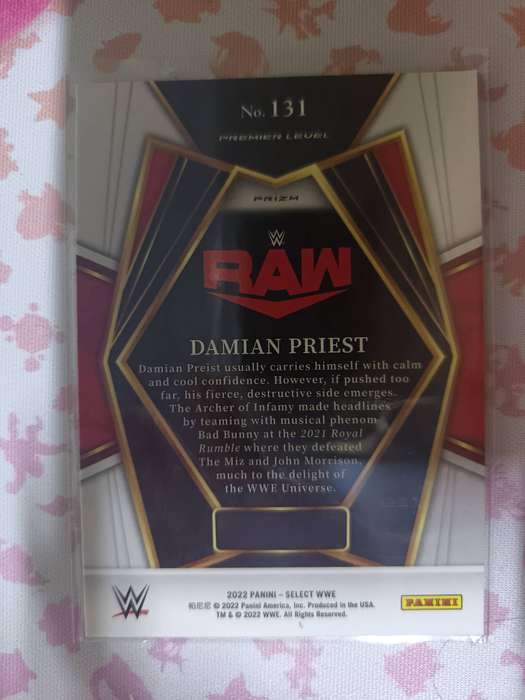 WWE Trading Cards - 2022 Panini Select WWE DAMIAN PRIEST #131 Base Premier Level