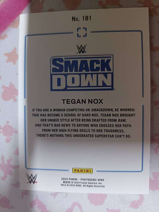 WWE Trading Cards - TEGAN NOX - 2024 Panini Photogenic WWE - Base #181 - NXT