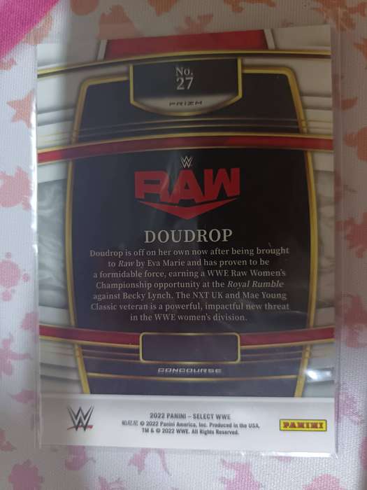 WWE Trading Cards - 2022 Panini Select WWE Doudrop - WWE RAW - Concourse - Card #27 - Base Card