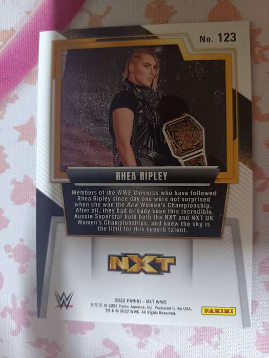 WWE Trading Cards - 2022 Panini NXT 2.0 WWE Black & Gold #123 Rhea Ripley