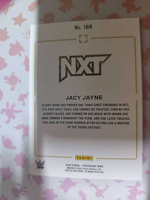 WWE Trading Cards - 2024 Panini Photogenic WWE Jacy Jayne NXT Card #168