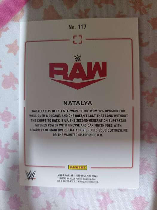 WWE Trading Cards - Natalya 2024 Panini Photogenic WWE Base Card #117