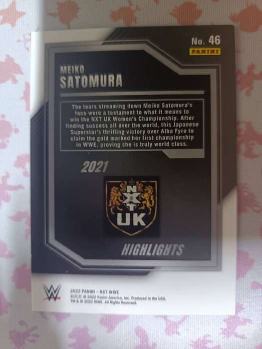 WWE Trading Cards - 2021 Panini WWE NXT Highlights #476 Meiko Satomurai
