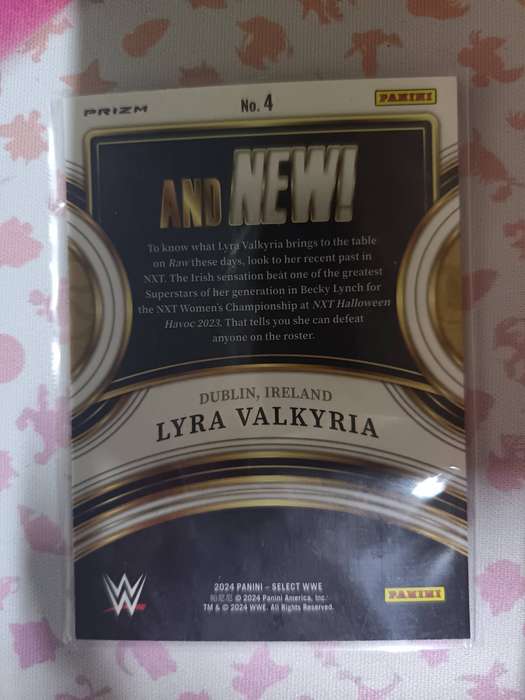 WWE Trading Cards - 2024 Panini Select WWE Lyra Valkyria And New Silver Prizm #4 NXT