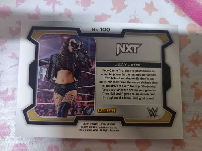 WWE Trading Cards - Jacy Jayne - 2024 Prizm WWE #100 - Silver Prizm - NXT