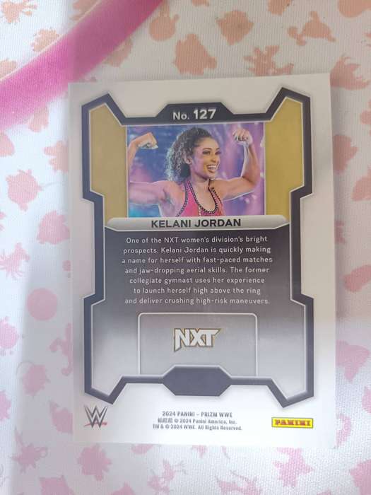 WWE Trading Cards - 2024 Panini Prizm WWE - Kelani Jordan #127 Silver Prizm Rookie (RC)