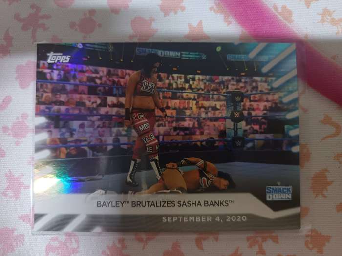 WWE Trading Cards - Bayley Sasha Banks 2021 Topps WWE Women's Rainbow Foil