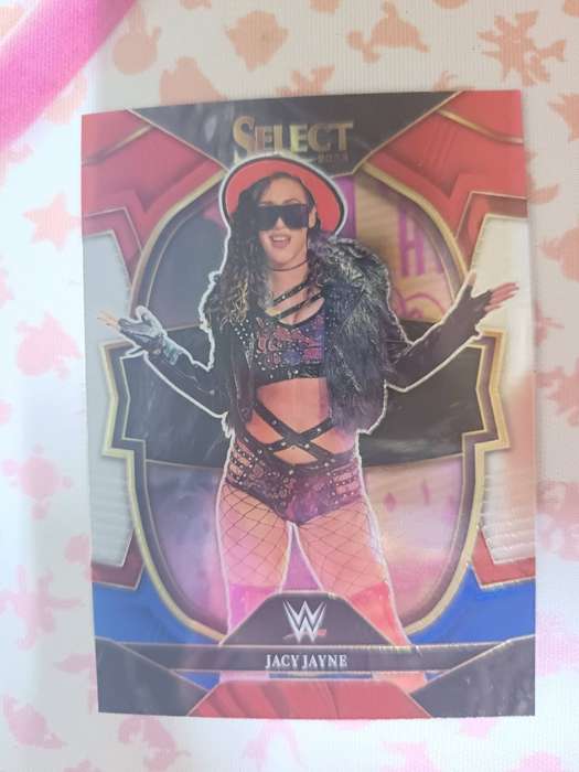 WWE Trading Cards - 2023 Panini WWE Select Jacy Jayne Concourse Red & Blue Prizm #15
