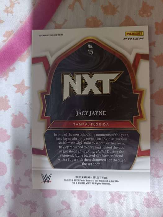 WWE Trading Cards - 2023 Panini WWE Select Jacy Jayne Concourse Red & Blue Prizm #15