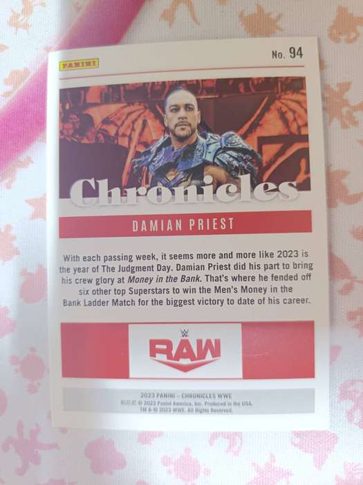 WWE Trading Cards - 2023 Panini Chronicles WWE # 94 Damian Priest Raw