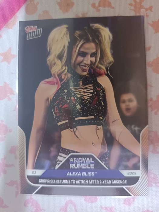 WWE Trading Cards - 2025 Topps Now WWE Alexa Bliss Surprise! Returns to action #11