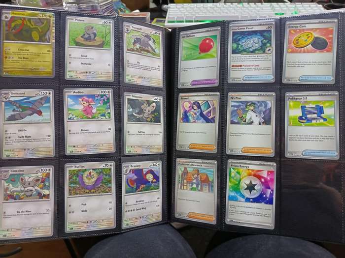 Pokemon Trading Card Game - Black Bolt and White Flare FULL English base set (All C, U, R cards)