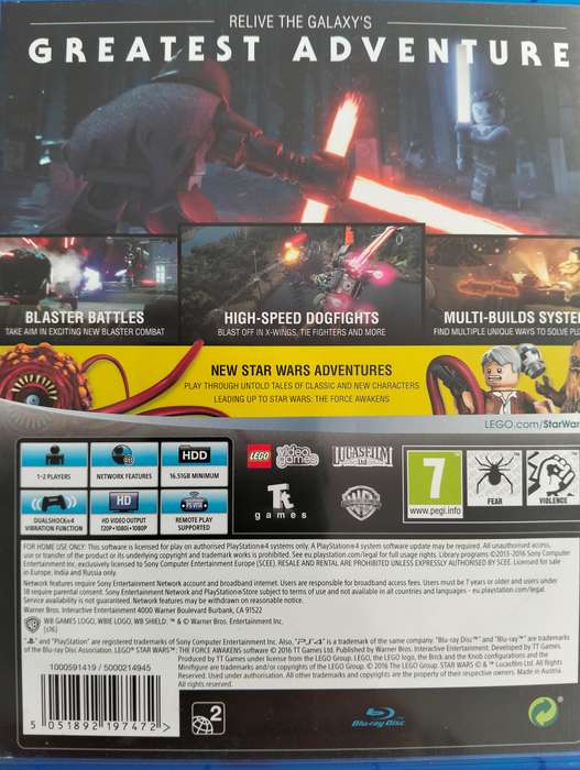 PS4 Lego Star Wars The Force Awakens (Good Condition)
