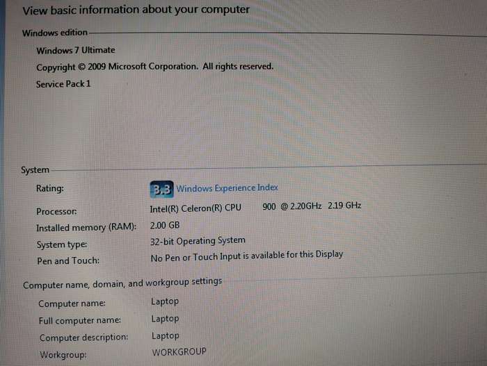 Laptop - HP G61 Notebook (very good condition)