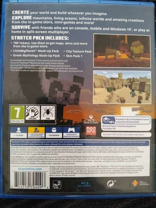 PS4 Minecraft (good condition,)