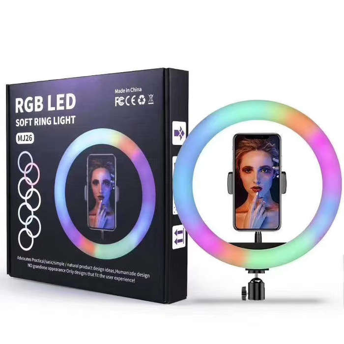RGB Ring Light - MJ-26 - 26CM - Photographic Lighting