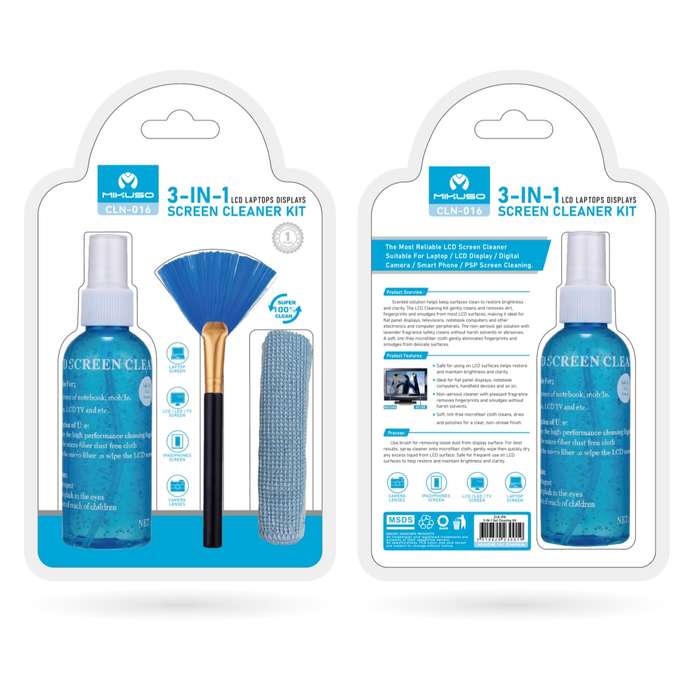 Mikuso LCD 3 in 1 is a screen cleaning gel kit- accessories