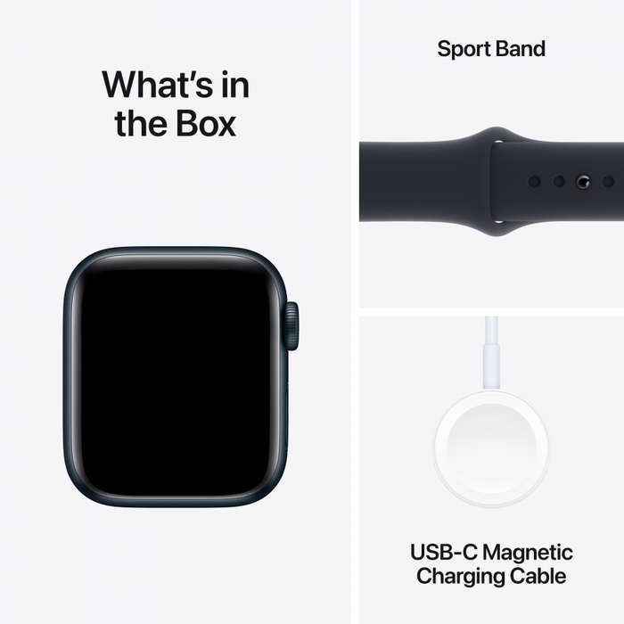 Apple Watch SE 2nd Gen- Model A2724- GPS + Cellular 44mm Midnight  with Sport Band - Large