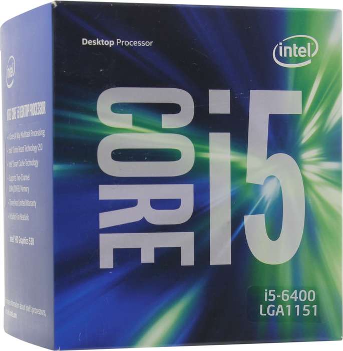 Intel core i5 -6400 2.7GHz Quad Core 14nm SkyLake Socket LGA1151 -Desktop CPU
