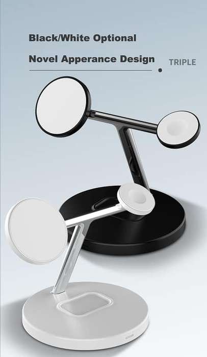 3-in-1 Magnetic wireless charger stand- 15w - D10