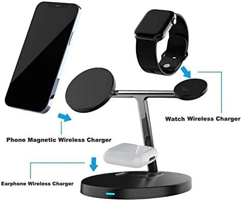 3-in-1 Magnetic wireless charger stand- 15w - D10