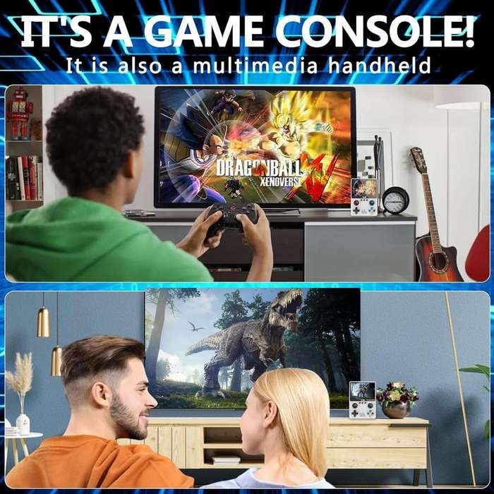 X6 Retro Game Console Built-in 32GB 10000+ Classic Games- Black