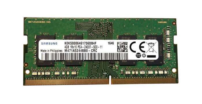 Samsung 4GB DDR4 1Rx16 PC4-2400T-SC0-11 RAM  SODIMM (M471A5244CB0-CRC)