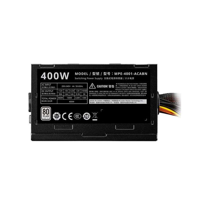 Cooler Master MPE-4001 ELITE 400 230V  V4 400W 80 Plus Certified Non-Modular Desktop Power Supply
