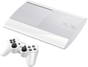 PlayStation 3 Super slim console (500GB) 1xcontroller and cables - White Edition