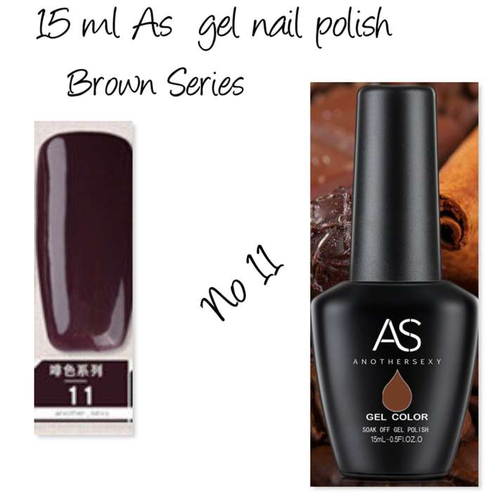 AS UV/LED Gel Polish 15ml - Brown   no 11
