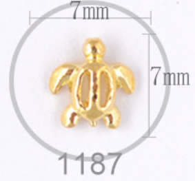 Tropical Nail Alloy Decoration sold per one -    1187