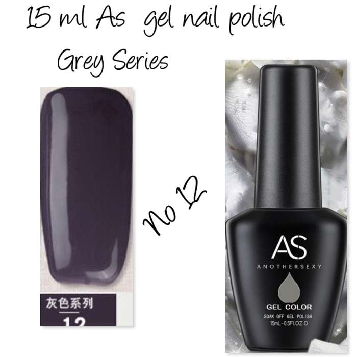 AS UV/LED Gel Polish 15ml - Grey Series  no 12