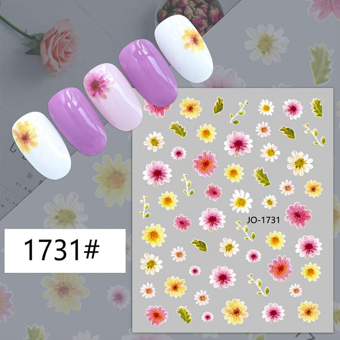 TNA Sunflower Nail Sticker 8*10cm  JO-1731