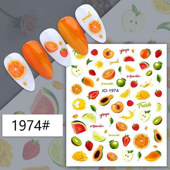 TNA Fruit World Nail Sticker8*10cm  JO-1974