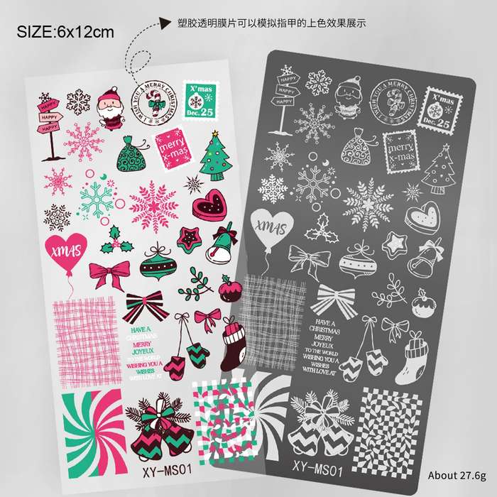XY-Christmas Stamping Plate-XY-MS01