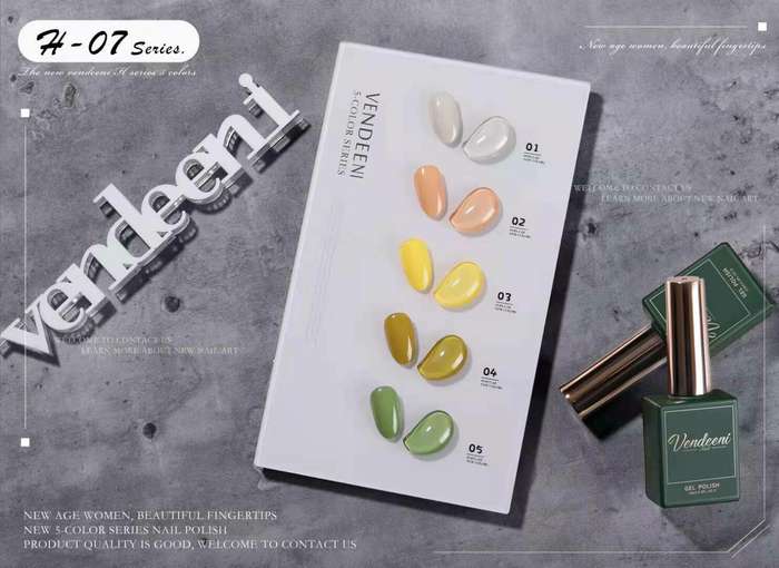 Crazy Promotion - Vendeeni UV/LED Gel Polish 15ml H07 5pcs/Set